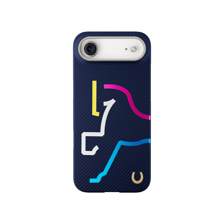 彩馬款-非遺竹編凱夫拉芳綸纖維 iPhone 磁吸手機殼