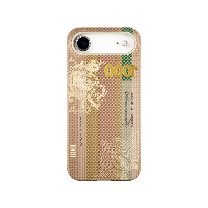 靈魂之鏡-非遺竹編凱夫拉芳綸纖維 iPhone 磁吸手機殼
