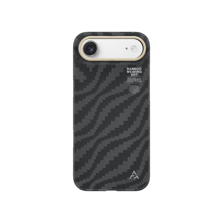 竹影東方-非遺竹編凱夫拉芳綸纖維 iPhone 磁吸手機殼
