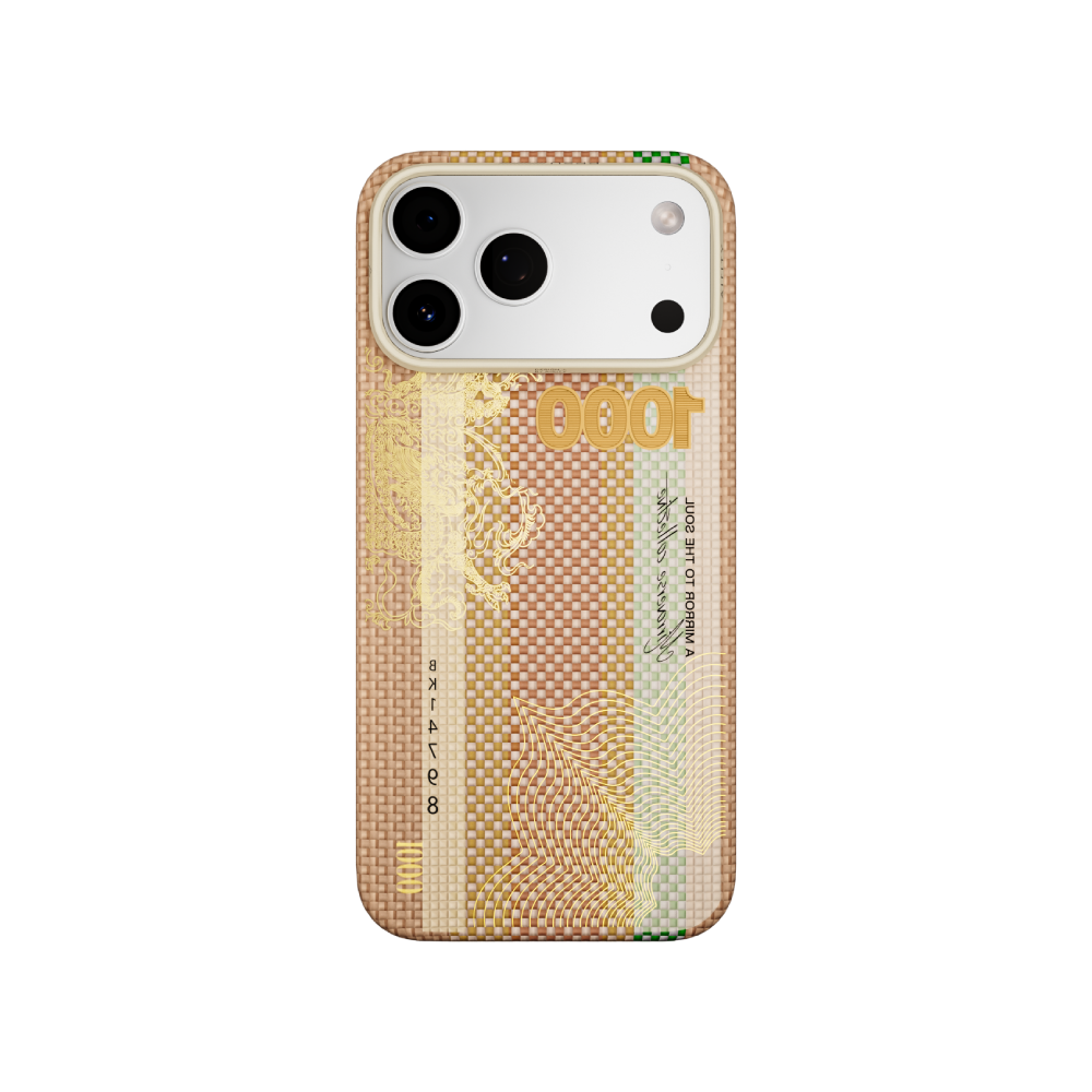 靈魂之鏡-非遺竹編凱夫拉芳綸纖維 iPhone 磁吸手機殼